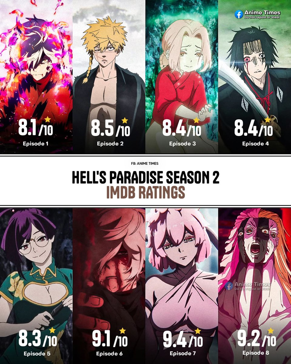 AnimexTwts's tweet photo. HELL'S PARADISE IS PEAK https://t.co/Iz3nsucjal