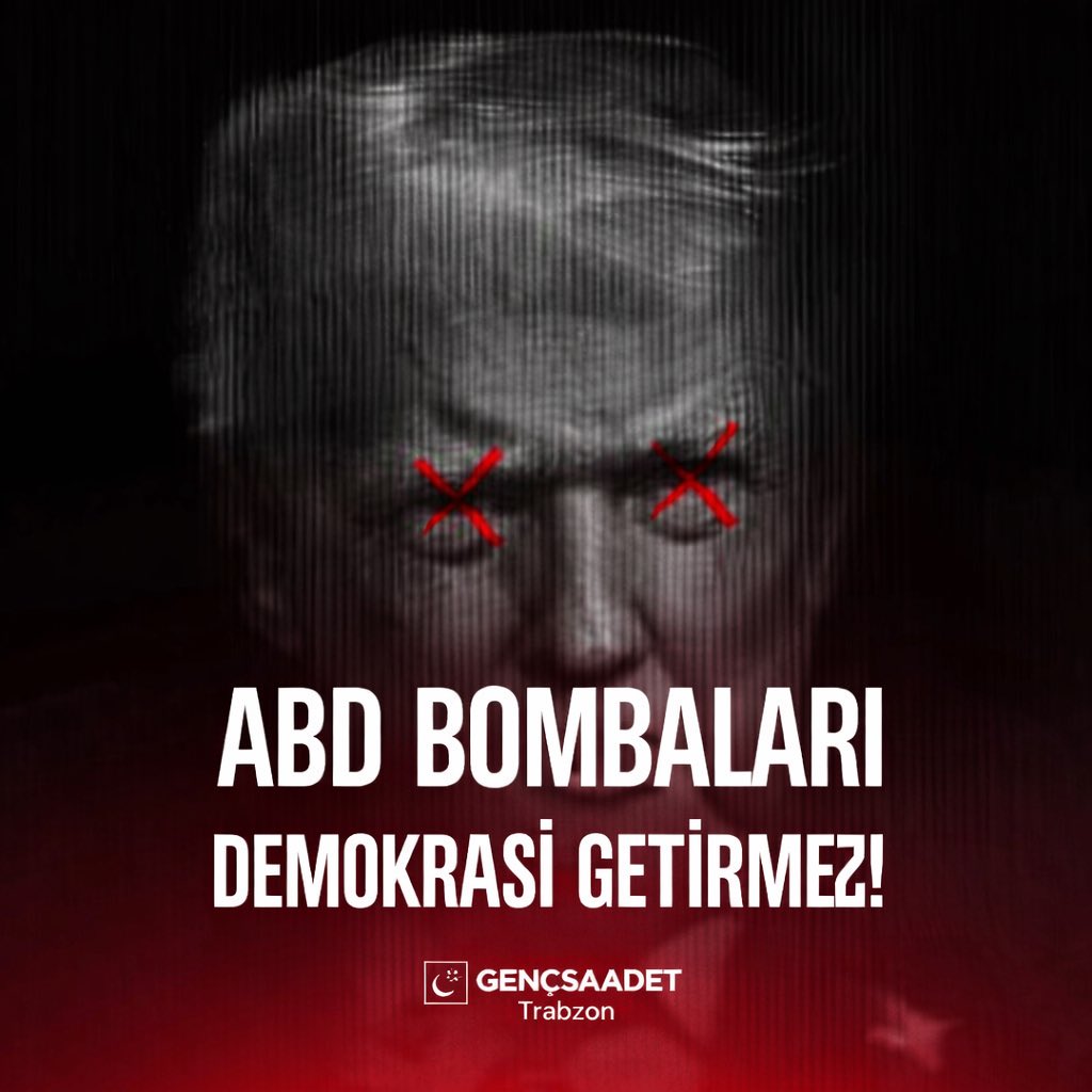 ABD BOMBALARI DEMOKRASİ GETİRMEZ❗️

#KatilABD