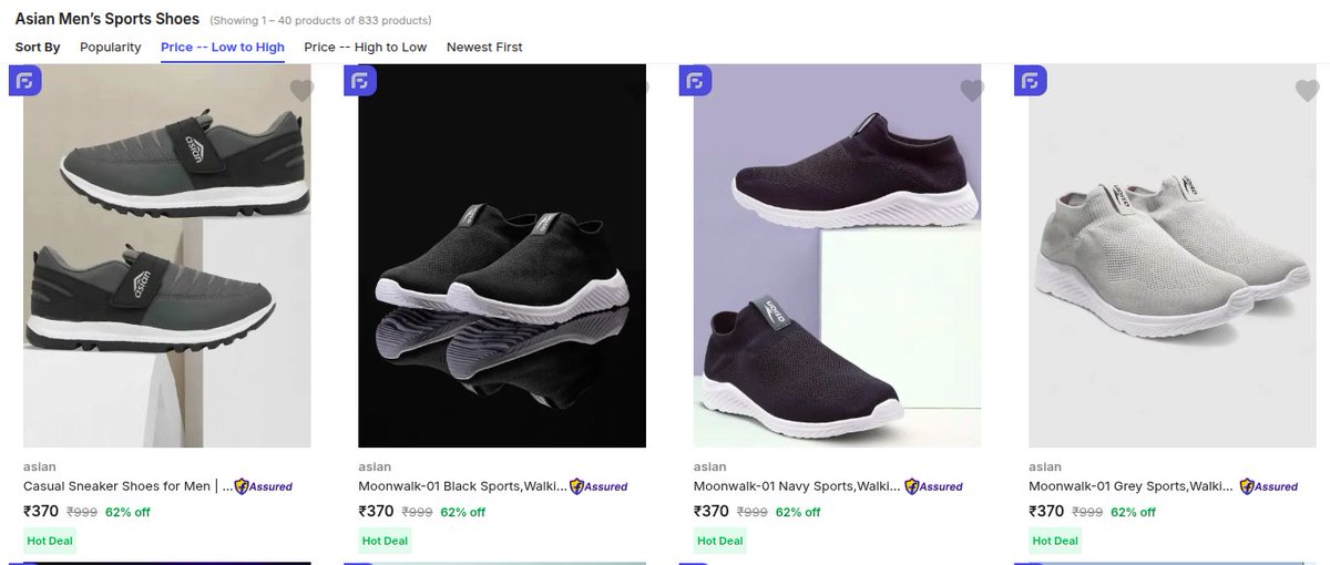 tech_flames's tweet image. Asian men’s sports shoes deals — prices from ₹370 👟🔥

• Casual sneaker styles for daily wear
• Light, comfortable walking and gym options
• Multiple colours available (black, navy, grey)

👉 share.haulpack.com/VA8j1H?src=ot
#DailyWear #techflames