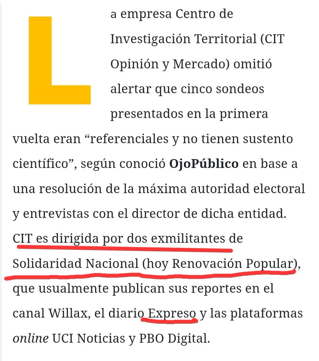 <a href="/MarthaChavezC/">Martha Chávez Cossío</a> <a href="/rlopezaliaga1/">Rafael López Aliaga</a> Cuidado con las encuestas de CIT! ojo!