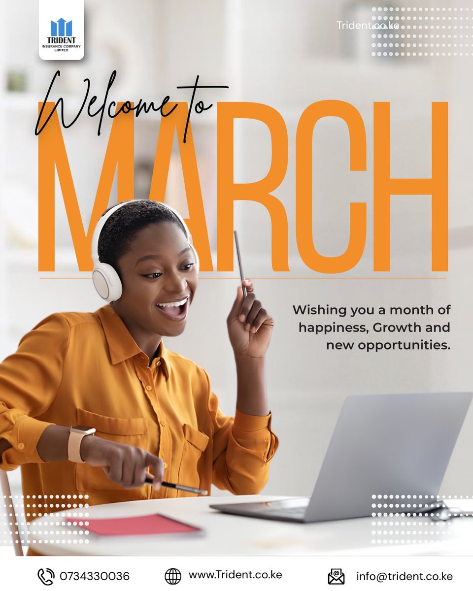 tridentIns's tweet image. Welcome, March. 
Thirty-one new opportunities to grow, plan smarter, and move forward with confidence. At Trident Insurance, we’re here to support you every step of the way.

What goals are you focusing on this month?
#March2026 #monday #Tridentinsurance
