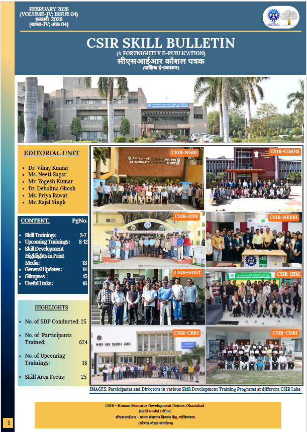 CSIR Integrated Skill Initiative (Official) tweet media