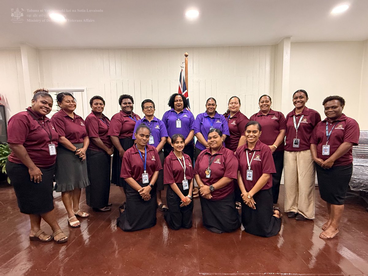 homeaffairsfj's tweet photo. As we prepare for International Women’s Day 2026, we acknowledge the women of the Ministry for their professionalism and service.

They contribute across all areas of our work and strengthen the delivery of our responsibilities to Fiji.

#InternationalWomensDay2026 https://t.co/fLfjgYzaL4
