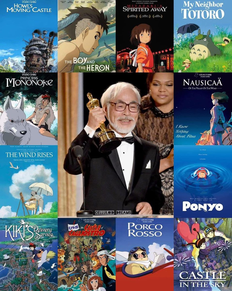 AnimeTokki's tweet photo. Hayao Miyazaki is NEVER Retiring according to Studio Ghibli's General Manager, a New Movie by the Legend is already being prepared.

He now holds 2x Oscars for 'Best Animated Feature' with Spirited Away and The Boy and the Heron. https://t.co/ImwmmWxQ7g