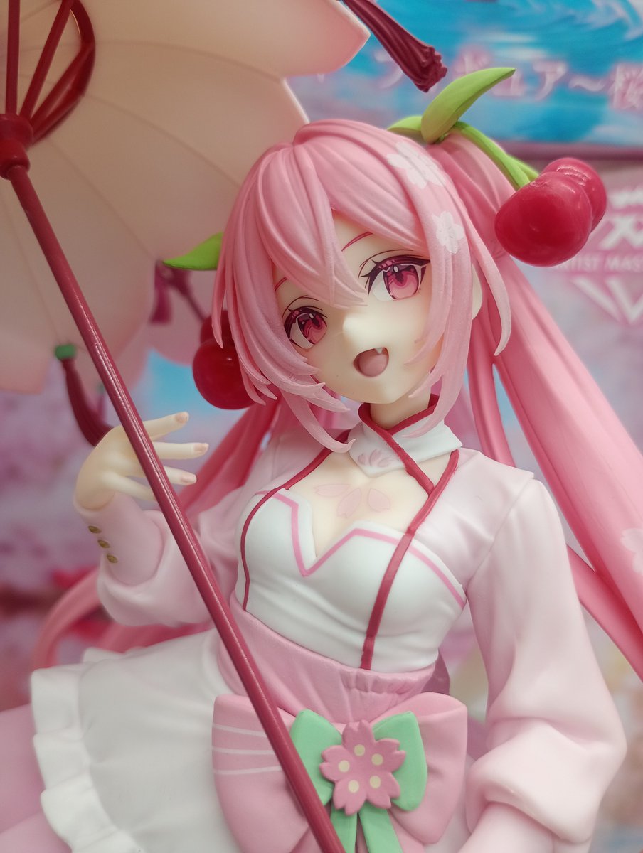 新景品情報】 #桜ミク AMP＋ フィギュア～桜ドレスver.～ 春爛漫🌸桜の