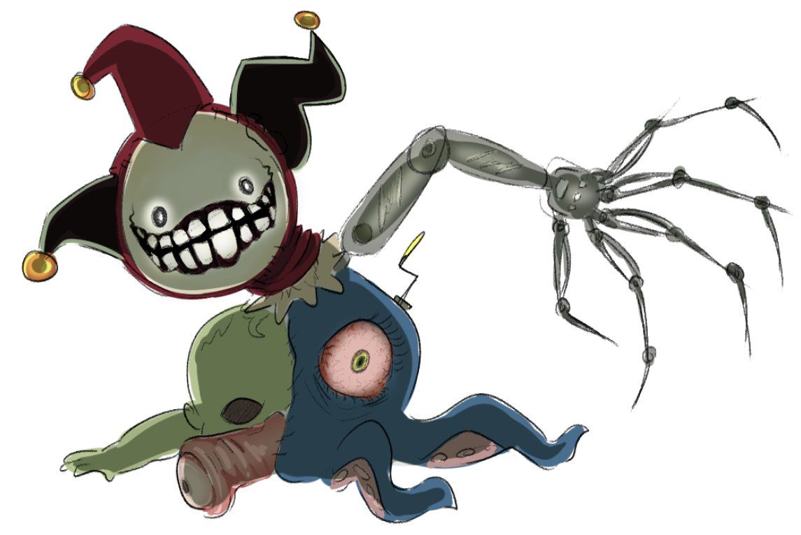 🎨 PROTOTYPE CONCEPT ARTWORK

The early concept artwork for the Prototype has been officially revealed. He was always supposed to be a jester. Thoughts?

#PoppyPlaytimeChapter5 #PoppyPlaytime