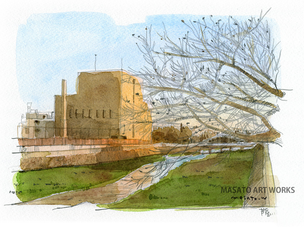 水彩画への道のり7 : 水彩スケッチから】2010年頃、水彩だけで仕上げる