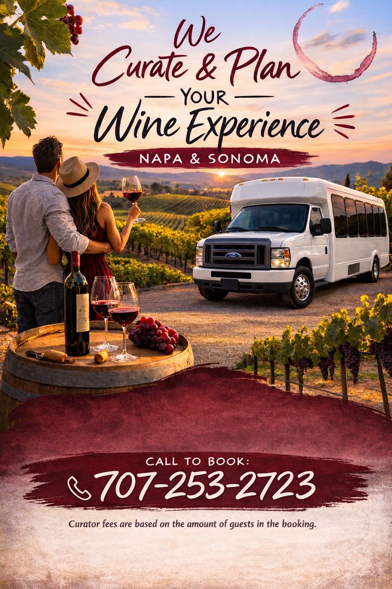 Curate an amazing #Napa experience … Platypus Wine Tour
