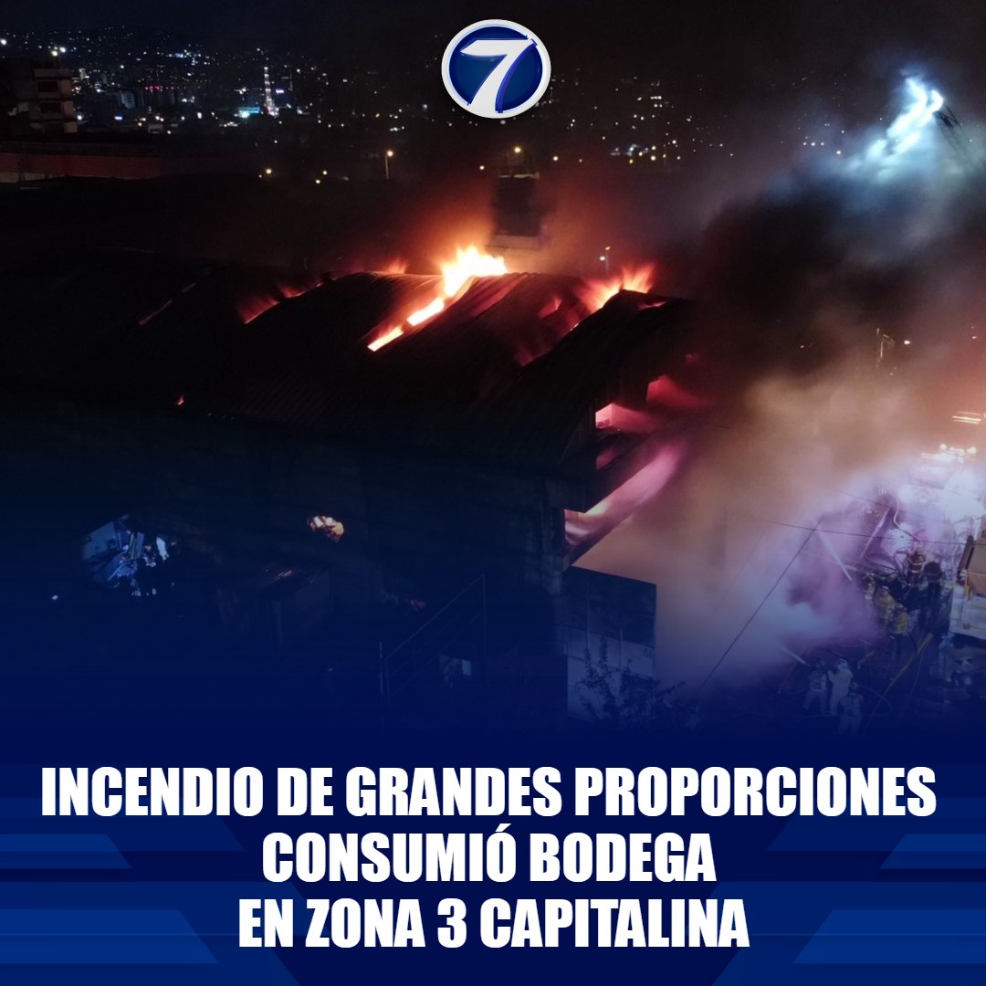 Noti7Guatemala's tweet image. #Incendio de grandes proporciones #consumió #bodega en #Zona3 capitalina ➡ bit.ly/4cikUGs