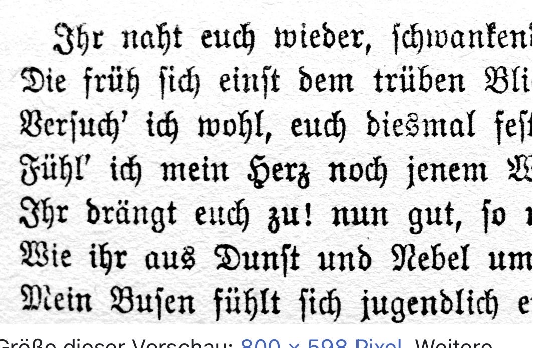 Emptying a house; can’t even donate most of the stuff. Nobody will take it.

Looking at the depressing prospect of ripping apart a 150/y/o set of works by Goethe to recycle the paper. And yes, I can read this. 🙁

Then, a relative says she will take the books. Carnage averted. 😀