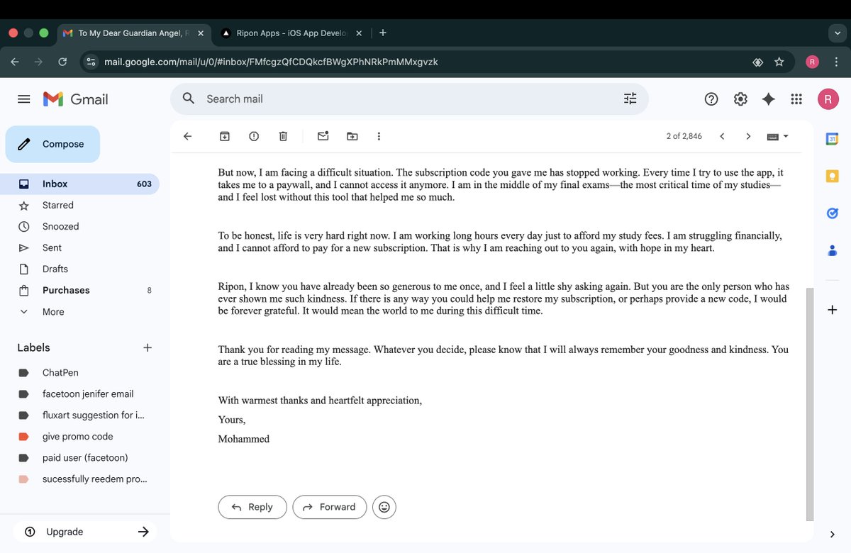 I really did not understand How can I make money on my app after reading this type of mail. God please help me