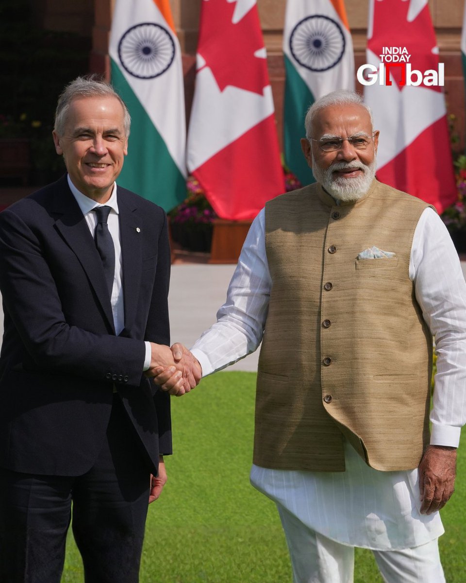 ITGGlobal's tweet image. Prime Minister Narendra Modi welcomed Canadian Prime Minister Mark Carney at Hyderabad House in New Delhi.
The two leaders held talks on enhancing bilateral ties, including trade, investment, and strategic cooperation.

#IndiaCanadaRelations #NarendraModi #MarkCarney