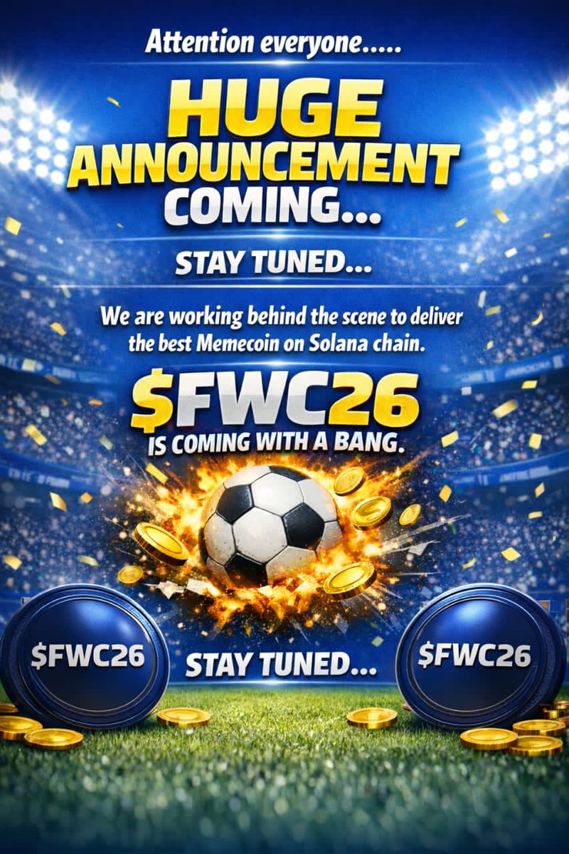 Anticipate 🔥🔥🔥🔥 

$FWC26 will shock the whole of meme world 🌎 

75%👀