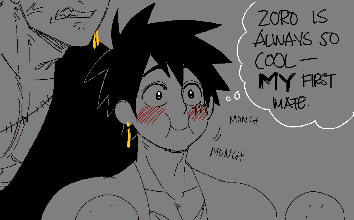 ⚔️👒 #ZoLu MY BELOVEDS ITS BEEN A WHILE he just really admires