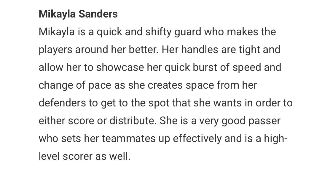 Mikayla Sanders tweet media