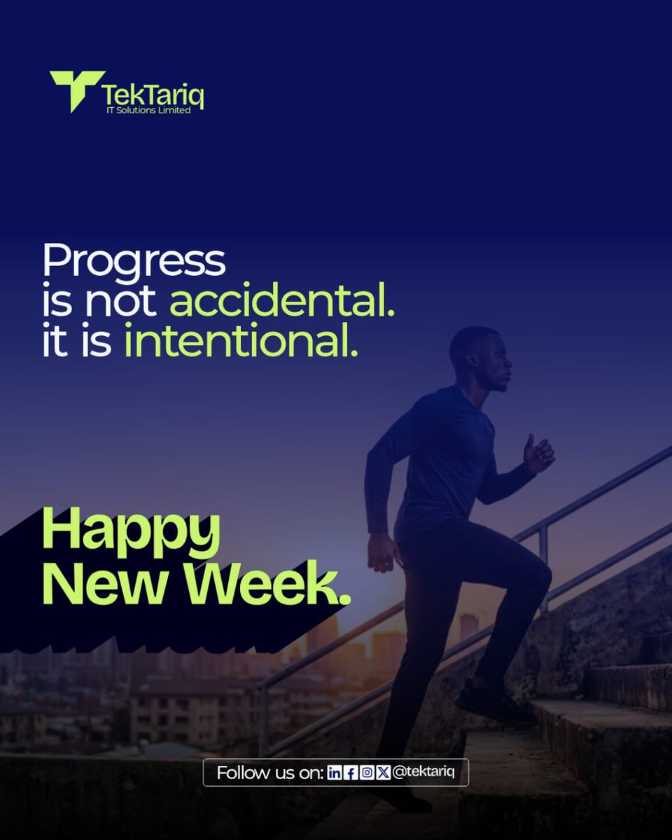 Tektariq's tweet photo. Progress isn't a "maybe." It's an "on purpose." 🎯

Don't wait for the right moment. Create it with intentional action. 💻

Wishing you a productive and purpose-driven week! 🚀

#TekTariq #MondayMotivation #Tech #Innovation #IntentionalLiving https://t.co/zSwXvE89pb
