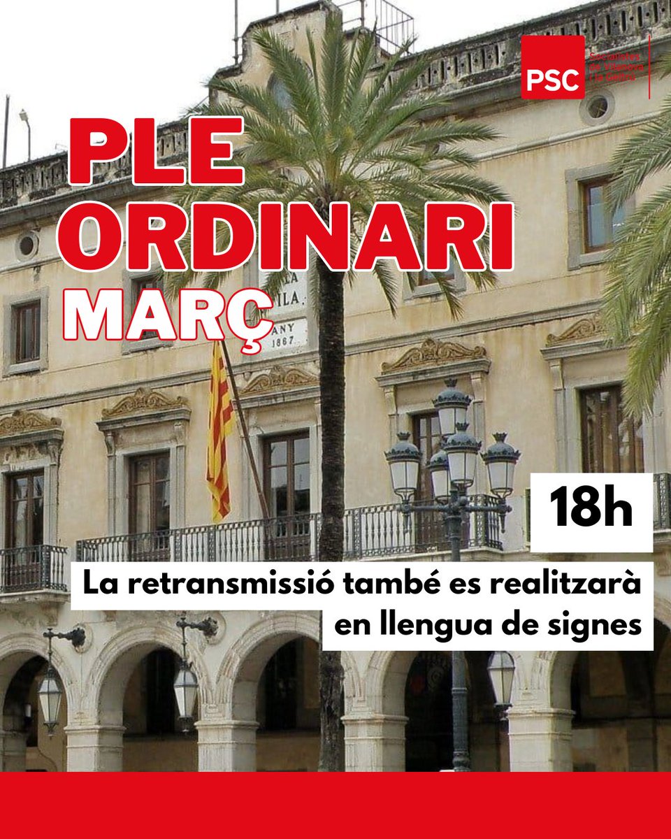 PSC | Socialistes de Vilanova i la Geltrú/❤️ tweet media