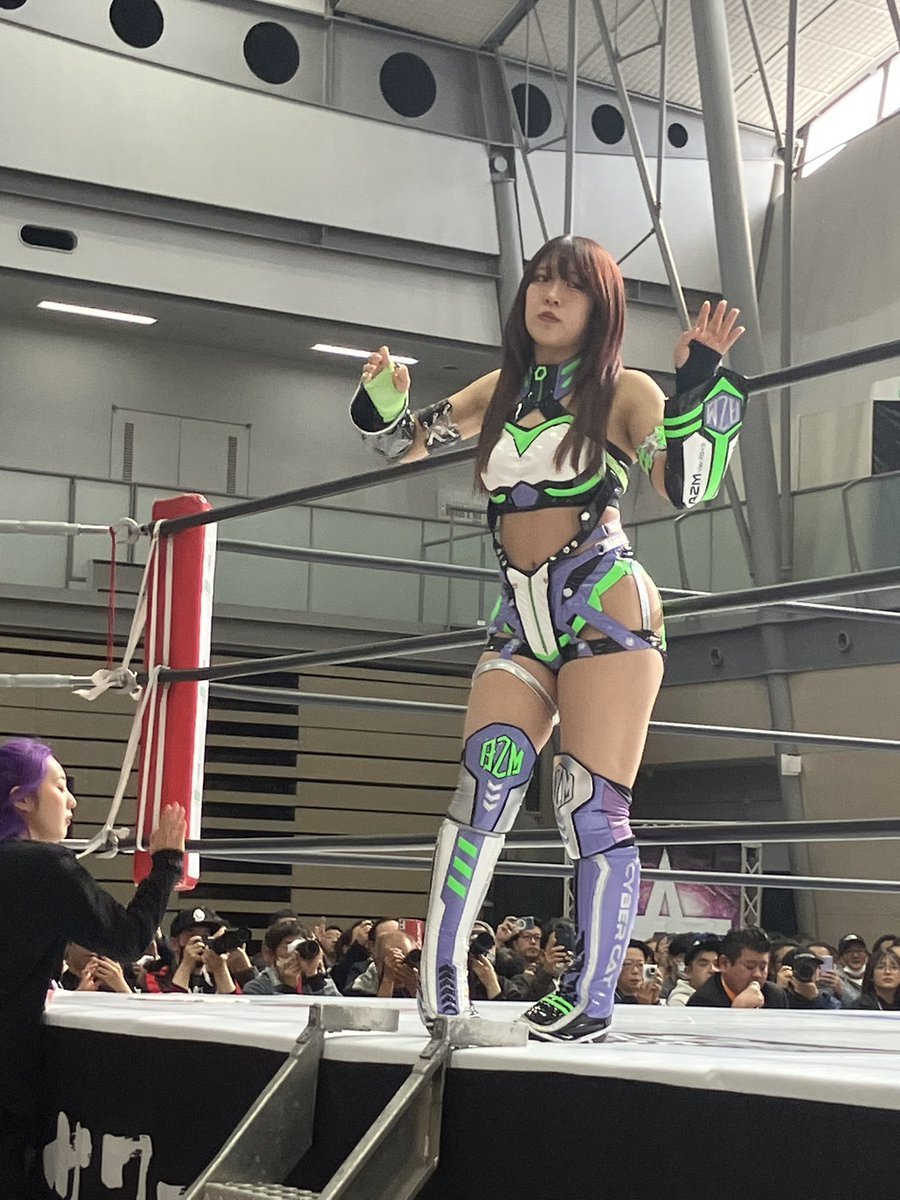 choko_pan117's tweet image. 3.1刈谷あいおいホール
スターダムのギャルタッグ😁
『02line』❣️
#STARDOM
#azm
#天咲光由
#02line
#刈谷
#ギャル