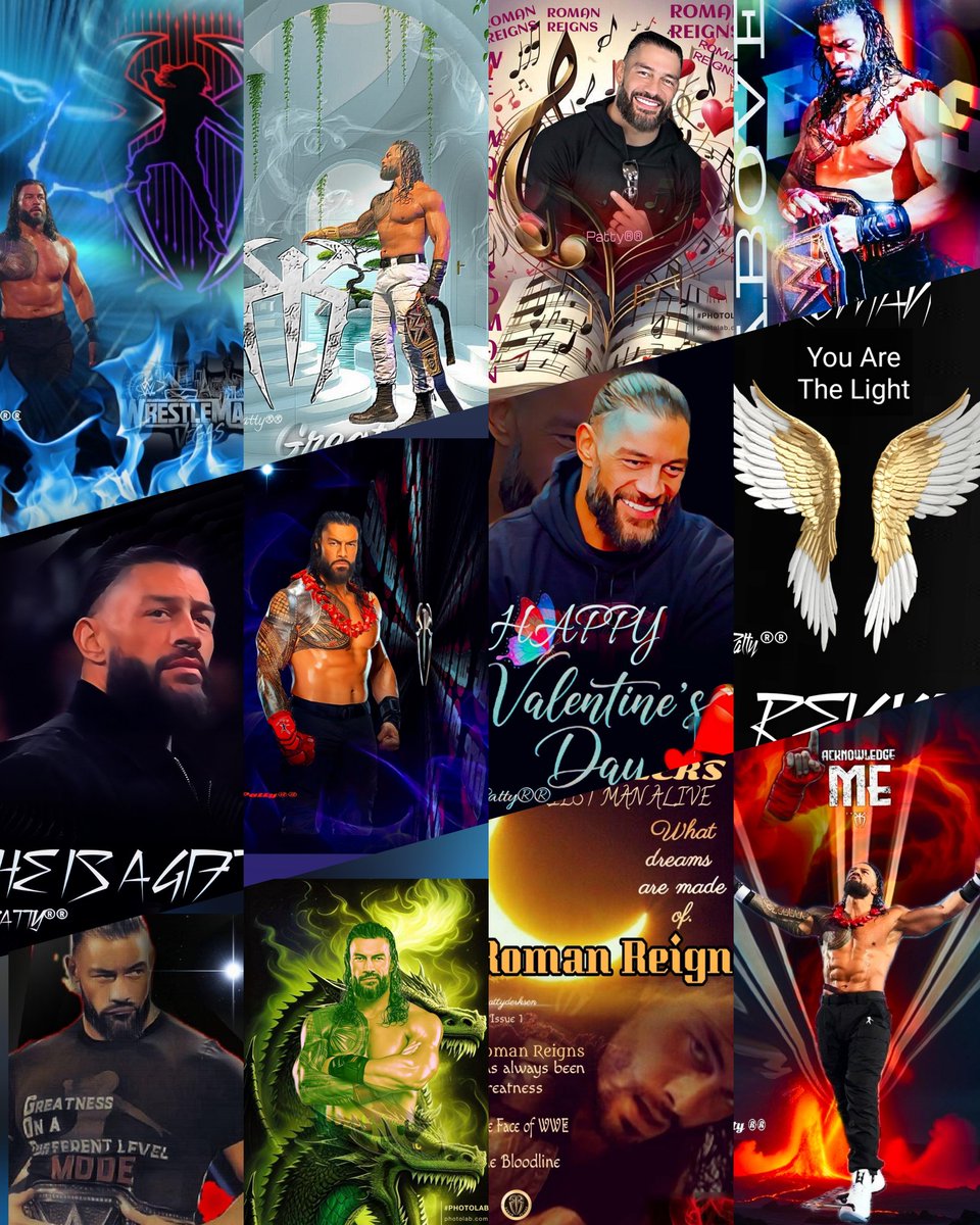 DerksenPatty's tweet image. Not even sure if you've ever seen any of these.  I sure hope you've liked even just a couple of all the ones I've made.🙏
Have a Great week ❣️
❤️☝️🤙💯
#RomanReigns
#Greatness
#Unparalleled
#TheMasterpieceofWWE
#Adored
@WWERomanReigns 
😊 See You on Raw