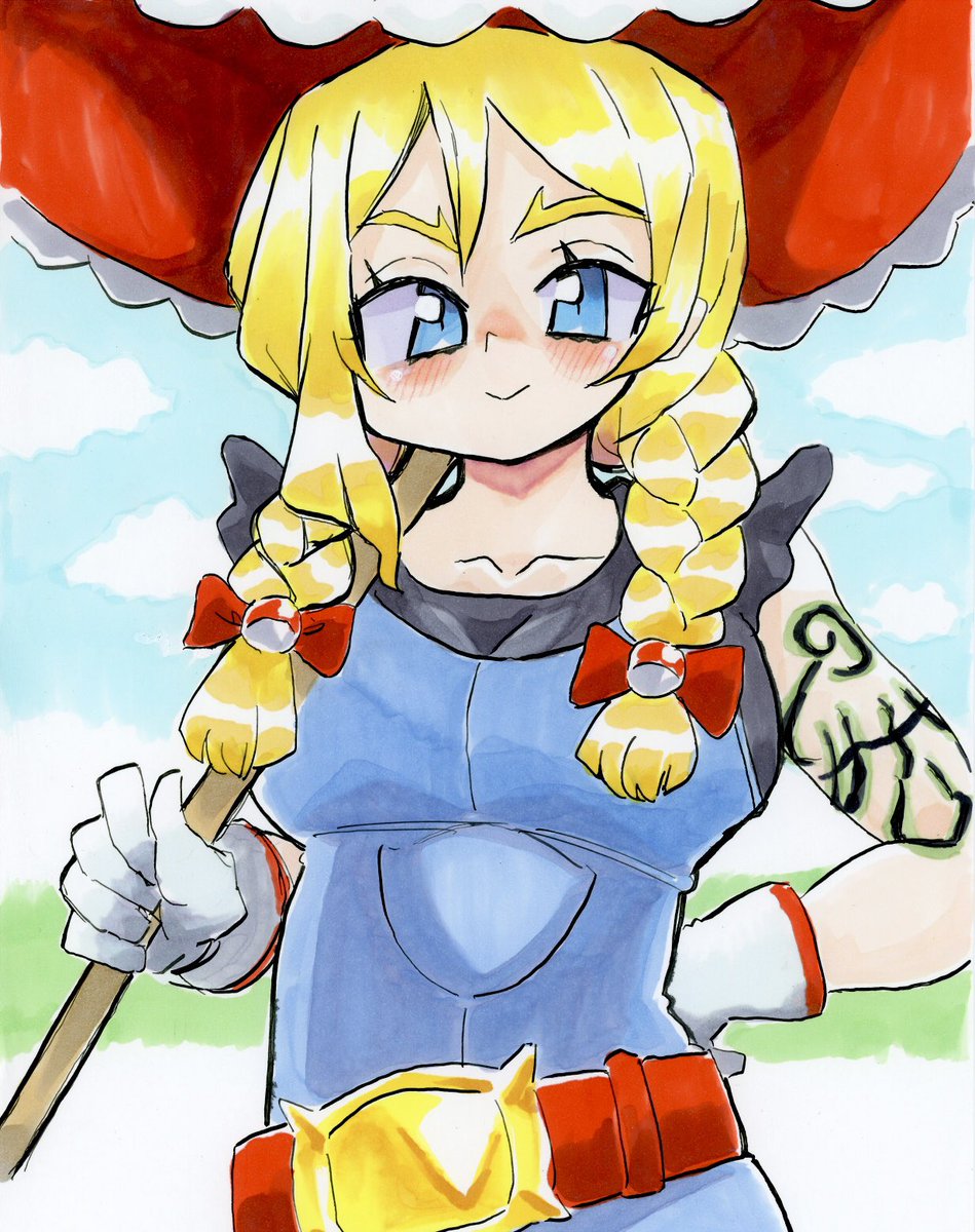 ルッコラ。
デザイン良っ!インナー黒なの凄い良い。
コピックのインクがカスッカスなマーカーと満ち足りすぎて逆に溢れてきたマーカーのとで塗り途中えらい事になった。 