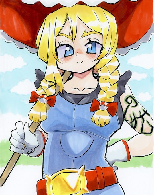 ルッコラ。
デザイン良っ!インナー黒なの凄い良い。
コピックのインクがカスッカスなマーカーと満ち足りすぎて逆に溢れてきたマーカーのとで塗り途中えらい事になった。 