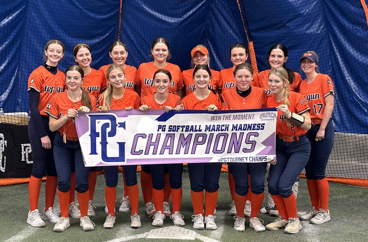 TopGun2028NTL's tweet photo. And that’s a wrap! We concluded our kickoff to the 2026 season with 5-0-1 record for the weekend and a tournament championship at the @PG_Softball March Madness event! 

Outstanding effort by this entire group with strong contributions from each and every one of these talented athletes!

Congrats to everyone on a fantastic weekend!

✈️🥎🔥
#flyabove
TOP GUN 🔛🔝

@topgunfastpitch 
@ExtraInningSB 
@LineDsoftball 
@SoftbalAmerica 
@TGETalent 
@MidwestPremierS 
@AbbieKraemer53 
@AnnaCStrange9 
@avajo_07 
@avery_watson28 
@frownfelter2028 
@cgmoore44 
@KaylaS_02 
@lexanj24 
@LorelaiKellner 
@MackennaM2028 
@2029MacyZerr 
@MaggieNeally21 
@OliviaBorgmann8 
@makaylajw16
