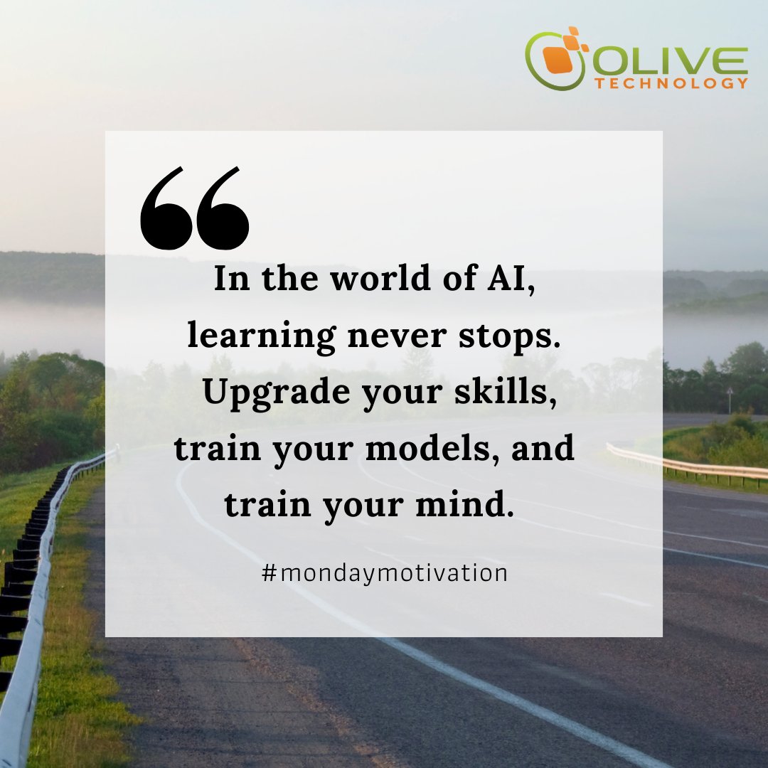 OliveTechnology's tweet photo. #Monday #Mondaymotivation https://t.co/6f6bknuyAr