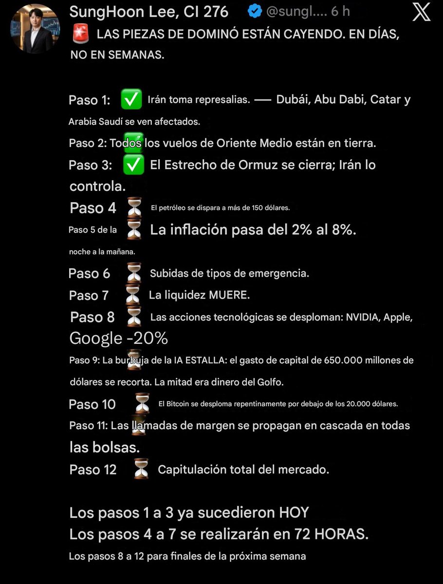 El auto denominado hombre mas inteligente del mundo ha hecho una predicción de lo que pasará en las próximas 72 horas a raíz de la guerra de Irán.