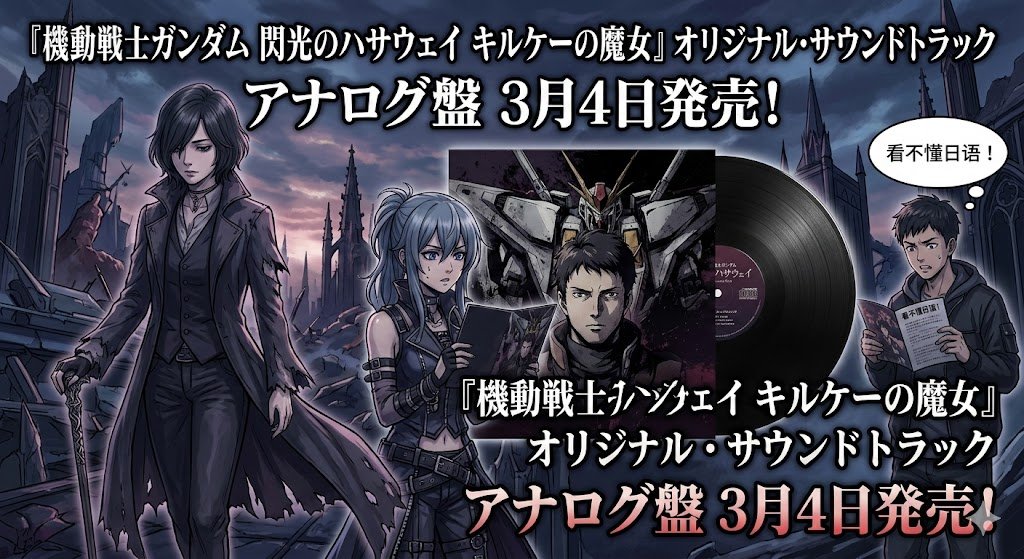 アナログ盤「『機動戦士ガンダム 閃光のハサウェイ キルケーの魔女