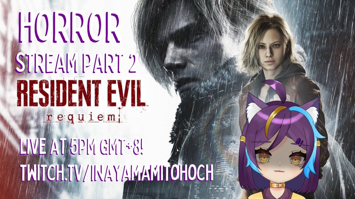 Inayama_Mitoho's tweet photo. ✨HORROR STREAM!✨

REQUIEM PART 2!!

LETS SEE IF WE KEN SURBAYB THE HOSPITAL :,> or if my pc survives this time :,>>>

Stream Link: https://t.co/15GyX0FdGK #PHVTuber #INAlive https://t.co/EH423RgJTA