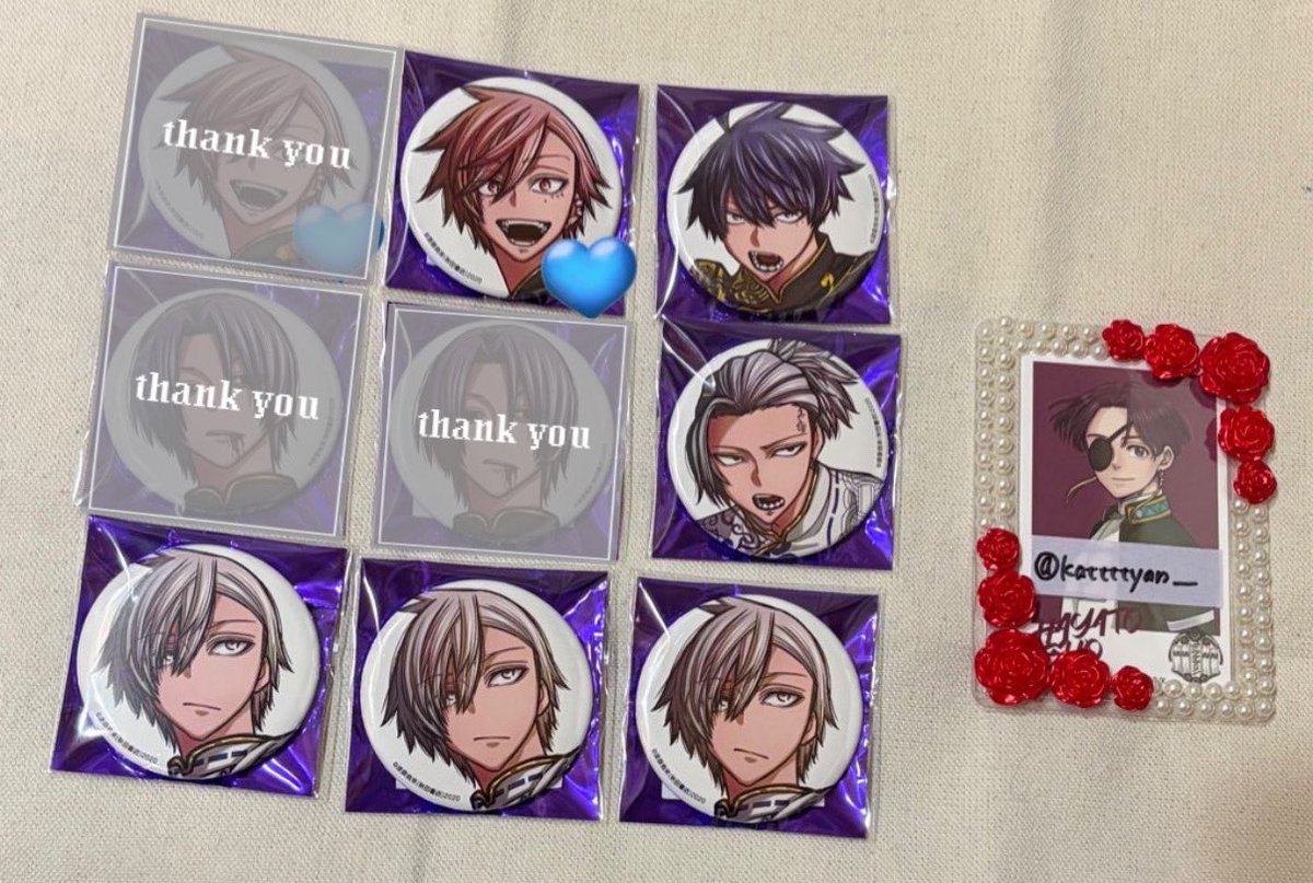 交換/譲渡】 桃源暗鬼 コミケ缶 缶バッジ キャラカード キャラカ c107