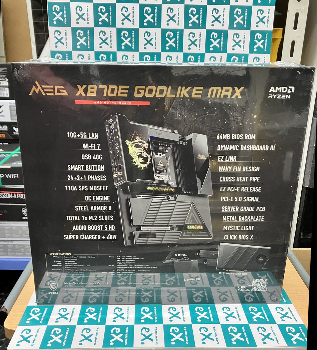 4F】AMD AM5 E-ATXハイエンドマザーボード MSI🐲 『MEG X870E GODLIKE