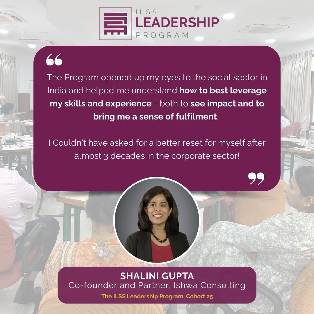 India Leaders for Social Sector tweet media