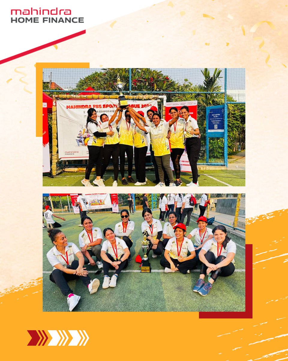 The Mahindra Financial Services Sector Sports League 2026 marked a moment of pride where passion met performance and teamwork truly stood tall.

Because when we move forward as one, we grow stronger together.

#MahindraHomeFinance #MahindraFinance #SportsLeague2026 #RunnerUp