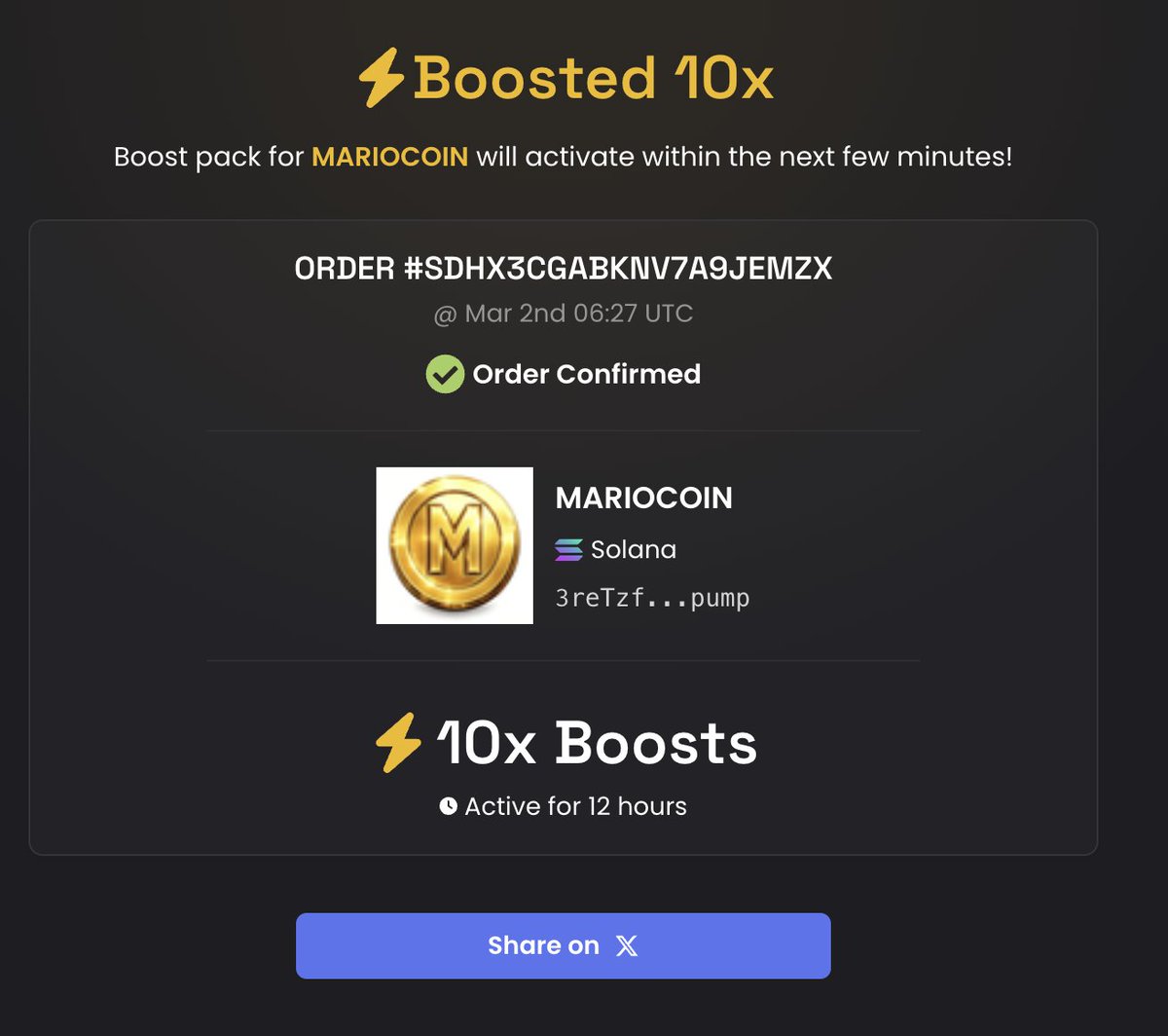Power up 10X for $mariocoin