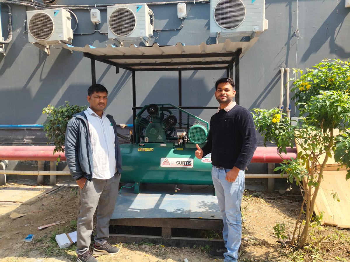 Another successful project🎉. Our Team just completed the installation and commissioning of another 10HP Reciprocating Piston Air Compressor manufactured by the global giants FS Compressors India Pvt Ltd at a mid-size manufacturing unit into packaging near Faridabad, NCR, India.