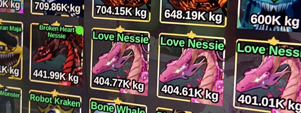WTS love nessie yuu aku BU 😔😔