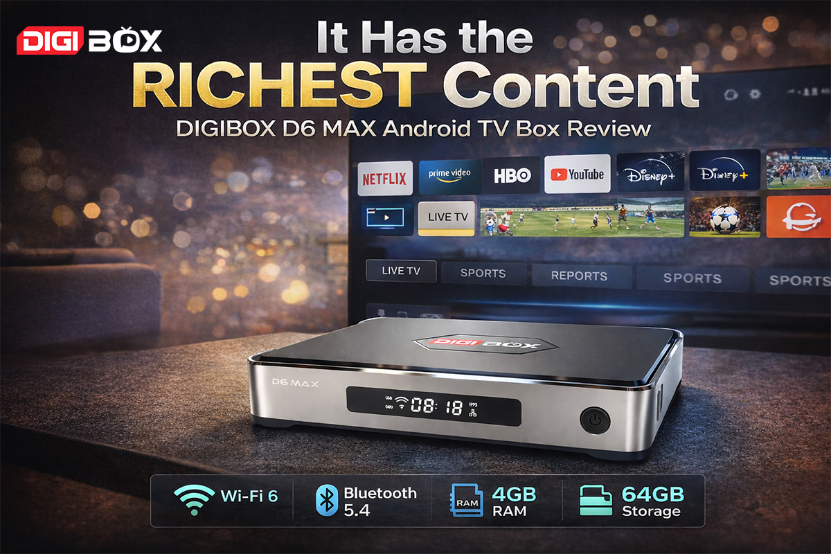 DIGITVBox's tweet image. 🔥 DIGIBox D6 MAX — Unlock the richest global entertainment!

🌍 International channels
📺 7-day rewind on many programs
⚡ Wi-Fi 6 + Bluetooth 5.4
🎬 Smooth streaming experience
#DIGIBox #D6Max #Streaming #AndroidTVBox #SmartEntertainment