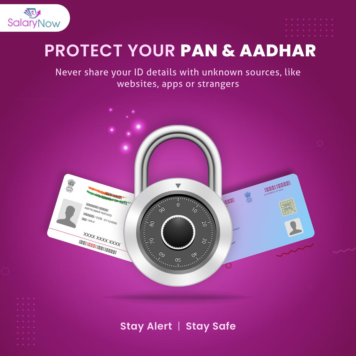 salary_now's tweet photo. As we become increasingly exposed to Digital platforms, it is very important to understand that disclosing your KYC details to unknown platforms can be dangerous. Attackers can use this information against you and can land you in trouble.

Be alert, be cautious. https://t.co/m1WQrBcwp9