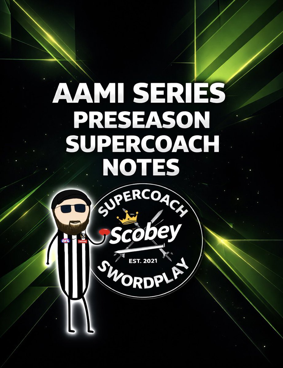 Scobey__'s tweet photo. Looking for #SuperCoach preseason 🗒️ all in one place? 👀 

I got you 👊👇 

EVERY GAME WITH MY THOUGHTS 🚨 

All 9 games; 18 teams and a plethora of information in the thread below with links to the original tweets 📝📉📈

🎯 Dont forget to join my league: 503961 🎯 https://t.co/9FJ5tOJldw