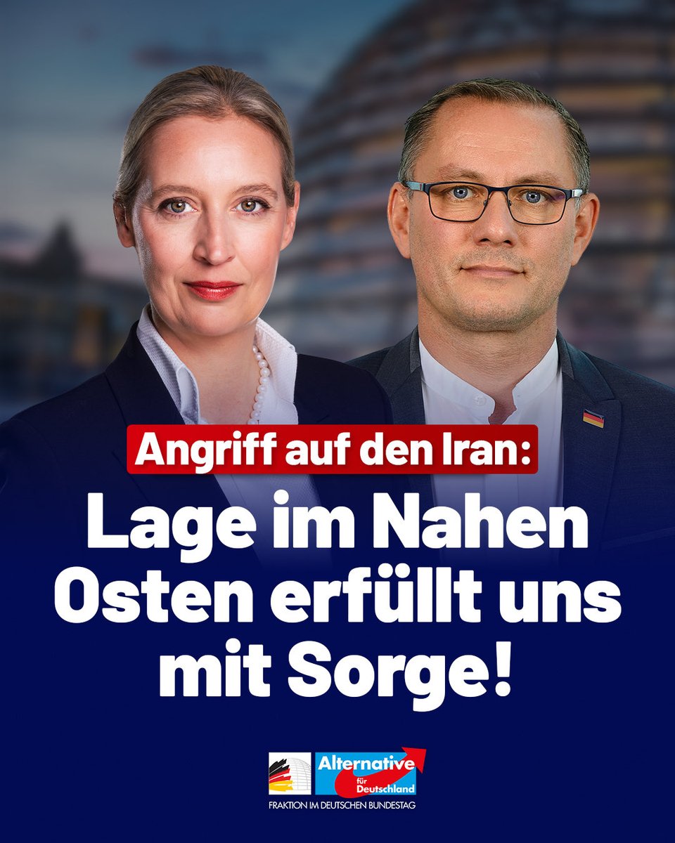 Hey <a href="/JDVance/">JD Vance</a> and <a href="/elonmusk/">Elon Musk</a>,

Your favorite German party, AfD, sides with Iran (and Russia and China) over the US. You have been endorsing fascist idiots who act against US interests.

What are you going to do about it? Keep endorsing them?