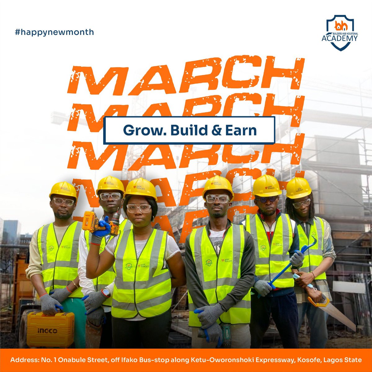 BuildersHubVA's tweet photo. New Month. New Focus.
Grow.
Build.
Earn.
No excuses. Just progress. 💛🦺

#HappyNewMonth
#GrowBuildEarn
#SkillUp
#BuildYourFuture https://t.co/G9epbSSqgi