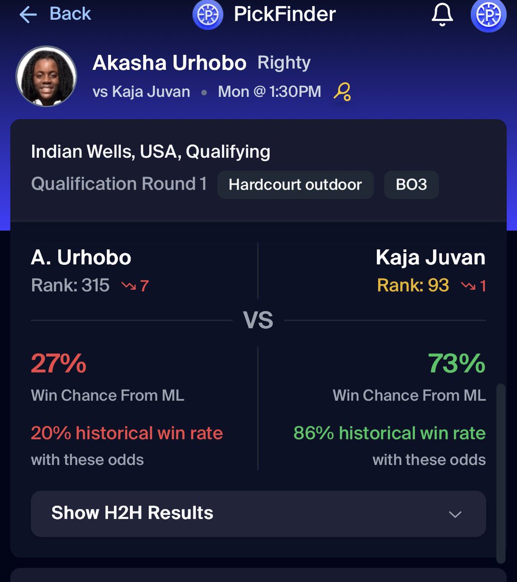 PickFinder tweet media