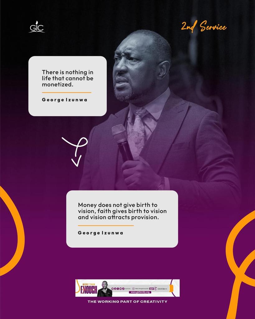 You don’t create to become a creator, you were a creator before you could create.
~George lzunwa

#gicfamily #sundayservice #moneymarch