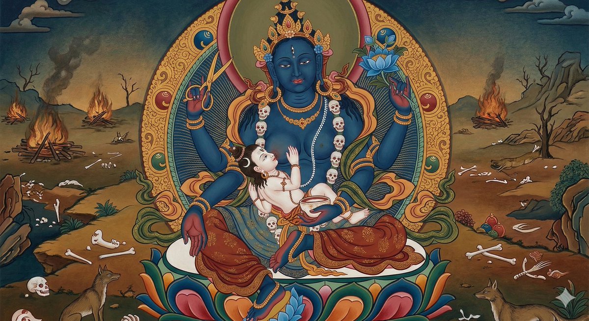 lifethreadsin's tweet image. Tara

Samudra manthan
was the #quest
for cosmic creation

Not a #timid
but an act of
#splendor initiation

Shiva drank
halahal the poison
&amp;amp; in lifeless state
came close to
liberation

But mother Tara
brest fed him
A cosmic Celebration

slideshare.net/slideshow/tara…

#vss365
#AntiMatter