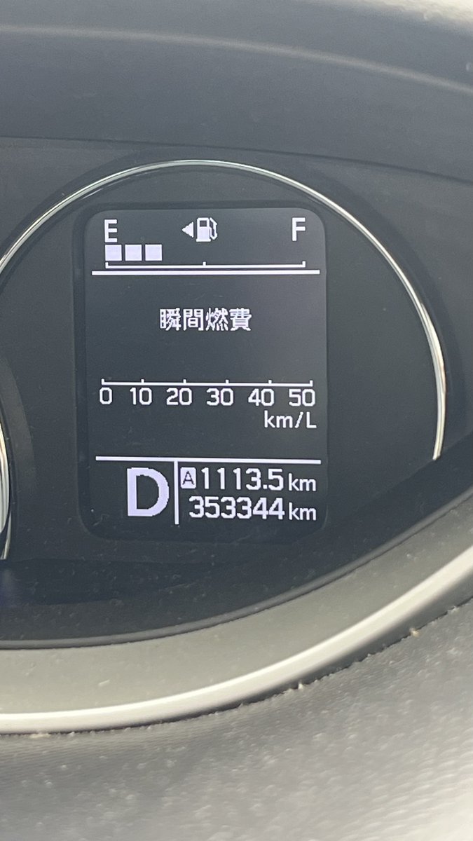 ちなみに往復の走行距離