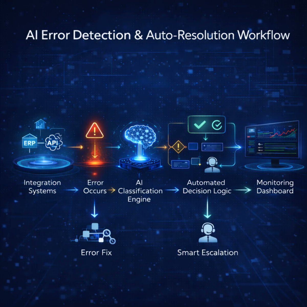 aigentora's tweet image. Our AI solutions eliminated repetitive ops work.

For Patchworks, we implemented intelligent error detection + automated resolution workflows — improving reliability and speed. ⚡

Full case study:
 aigentora.ai/case-studies/a…

#AIinAction #Automation #SaaSTech #Innovation