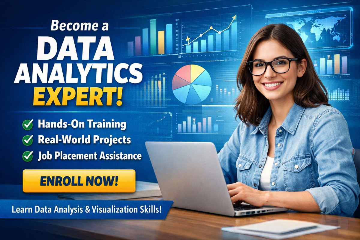 cromacampusit's tweet photo. The Vital Role of Data Analysts in Modern E-Commerce
๐
๐จ๐ซ ๐
๐ซ๐๐ ๐๐จ๐ง๐ฌ๐ฎ๐ฅ๐ญ๐๐ญ๐ข๐จ๐ง: ๐๐๐ฅ๐ฅ/๐๐ก๐๐ญ๐ฌ๐๐ฉ๐ฉ: +91-9711526942
#Data #Analysis #Course #DataAnalysis #DataAnalysisCourse #DataAnalysisTraining #DataAnalysisOnlineCourse
https://t.co/qsrTY6auuN https://t.co/O6EDdFsV35