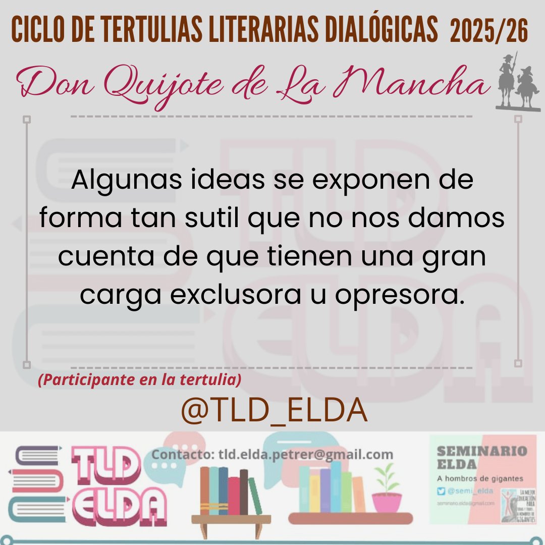 Tertulias literarias dialógicas Elda-Petrer tweet media