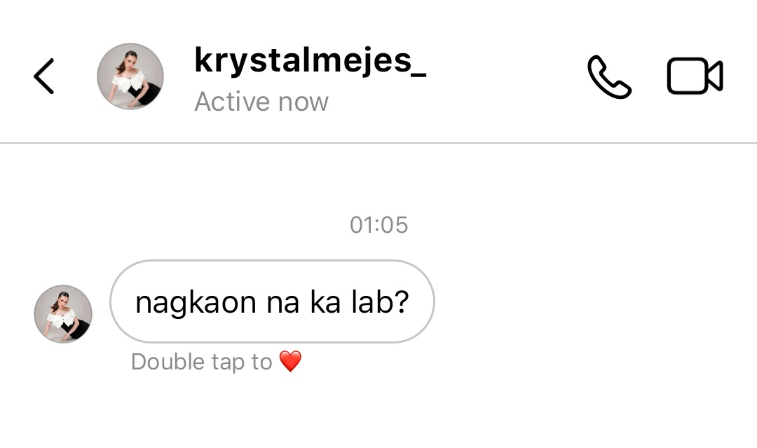 aagoofz's tweet image. eto raw 'yung first message ni krystal kay caprice 😁😁😁 #legit #realnotfake #CAPKRYS